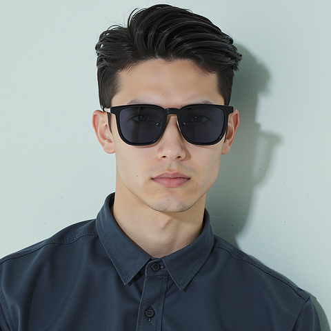 Lenskart Air Gunmetal Full Rim Square right side