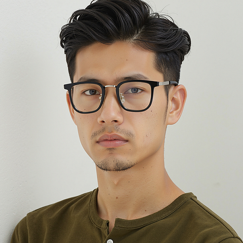 Lenskart Air Gunmetal Full Rim Square right side