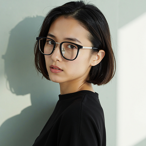 Lenskart Air Gunmetal Full Rim Square right side