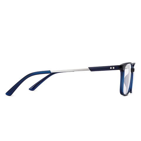 Lenskart Air Online Sky Blue Full Rim Rectangle left side