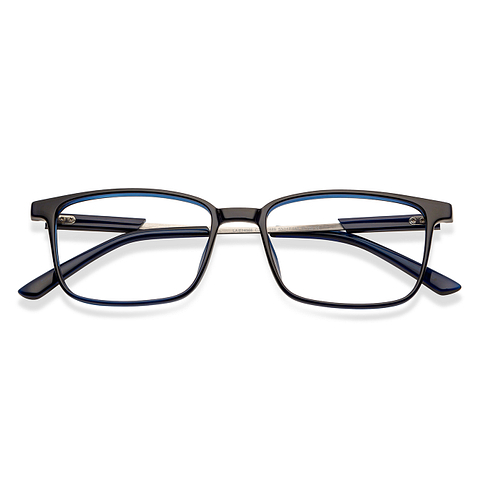 Lenskart Air Online Sky Blue Full Rim Rectangle left side