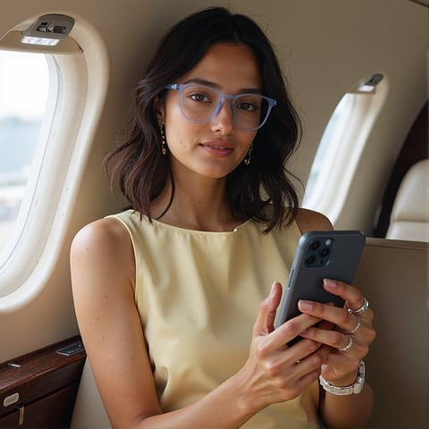 Lenskart Hustlr Screen Glasses Blue Block Zero Power Screen Glasses : Blue Sky Full Rim Square Lenskart HUSTLR LB E14058-N C1 right side