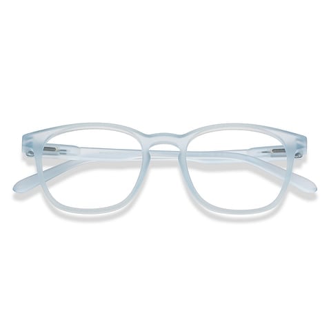 Lenskart Hustlr Blue sky Full Rim Square left side