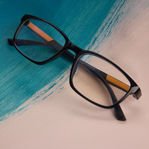 Lenskart Air Online Blue Transparent Full Rim Rectangle right side