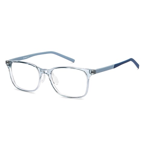 Lenskart Air Blue Transparent Full Rim Rectangle left side