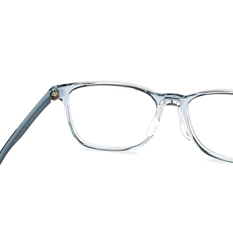 Lenskart Air Blue Transparent Full Rim Rectangle right side