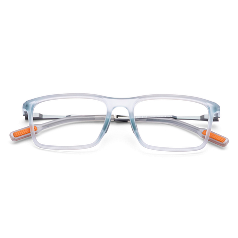 Lenskart Air Blue Transparent Full Rim Rectangle left side