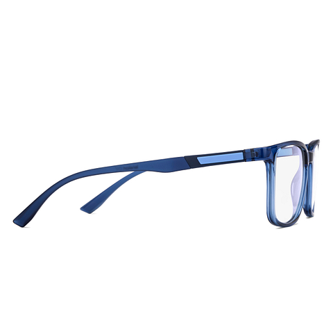 Lenskart Air Online Blue Transparent Full Rim Square left side