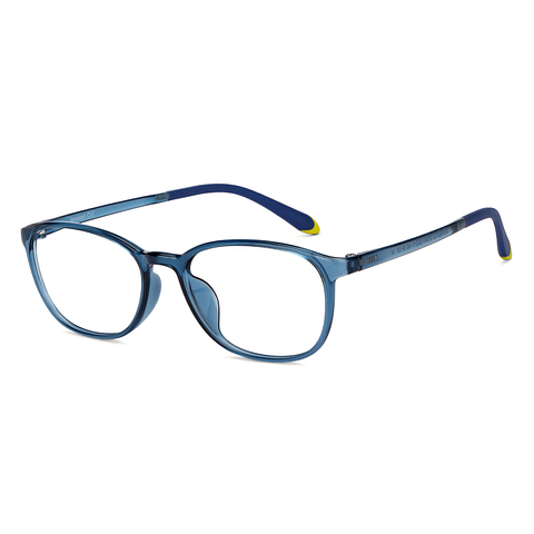 Lenskart Air Online Blue Transparent Full Rim Round right side