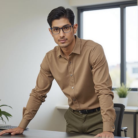 Lenskart Air Blue Transparent Full Rim Rectangle left side