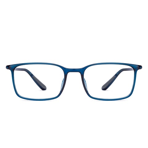 Lenskart Air Blue Transparent Full Rim Rectangle right side