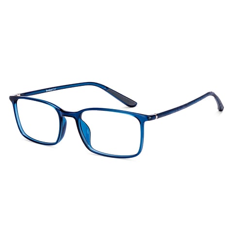 Lenskart Air Blue Transparent Full Rim Rectangle left side