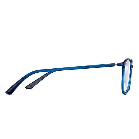 Lenskart Air Blue Transparent Full Rim Round left side
