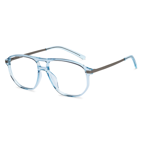 Lenskart Air Online Blue Transparent Full Rim Geometric right side
