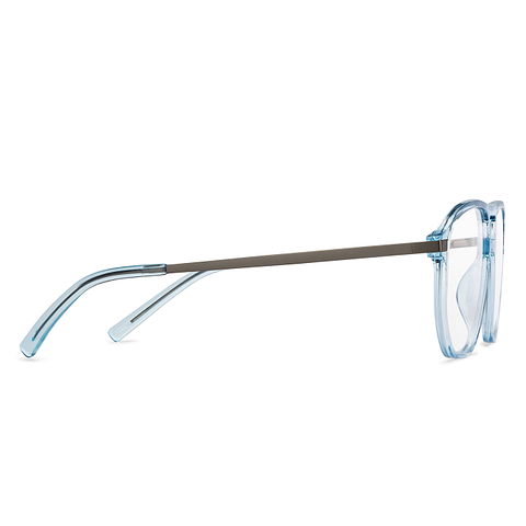 Lenskart Air Online Blue Transparent Full Rim Geometric left side