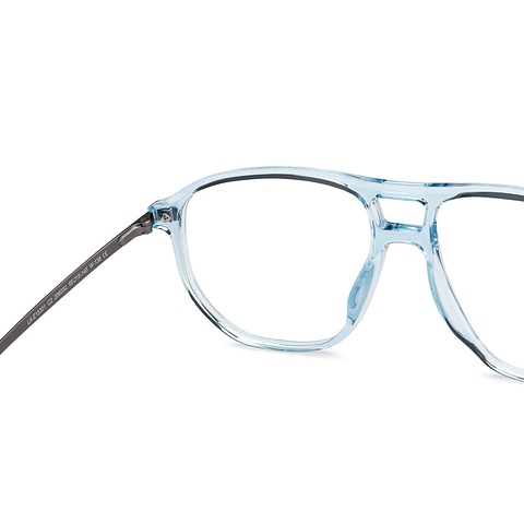 Lenskart Air Online Blue Transparent Full Rim Geometric right side