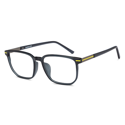 Lenskart Air Blue Transparent Full Rim Square left side