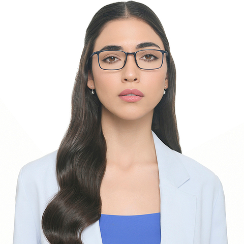 لينسكارت إير أونلاين أزرق شفاف حافة كاملة المستطيل right side