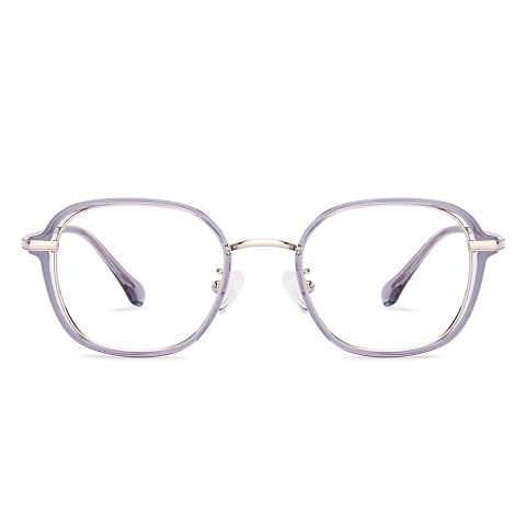 Lenskart Blue Transparent Full Rim Geometric right side