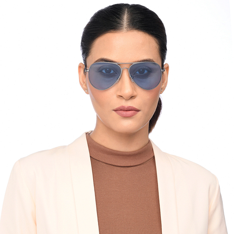 Vincent Chase Online Mid Gunmetal Full Rim Aviator left side