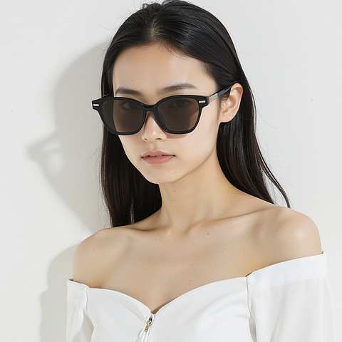 Lenskart STUDIO Brown Full Rim Cat Eye Lenskart STUDIO SG Switch LK E17674AF Accessories left side