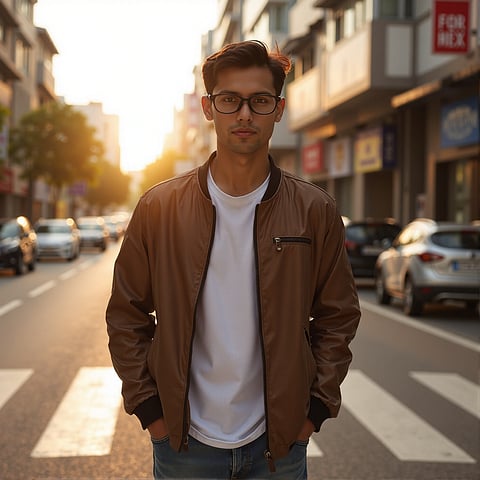 Lenskart Air Online Light Brown Full Rim Rectangle left side Lenskart Air Online Light Brown Full Rim Rectangle left side