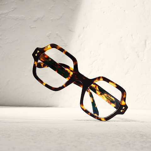 Brown Full Rim Hexagonal Le Petit Lunetier LPL India 3K Romy