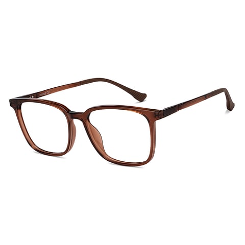 Lenskart Air Online Light Brown Full Rim Square left side