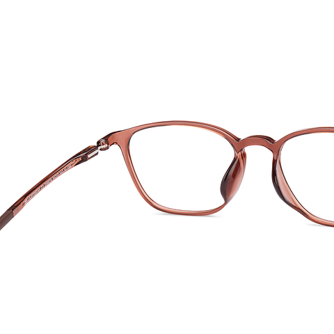 Lenskart Air Light Brown Full Rim Rectangle right side