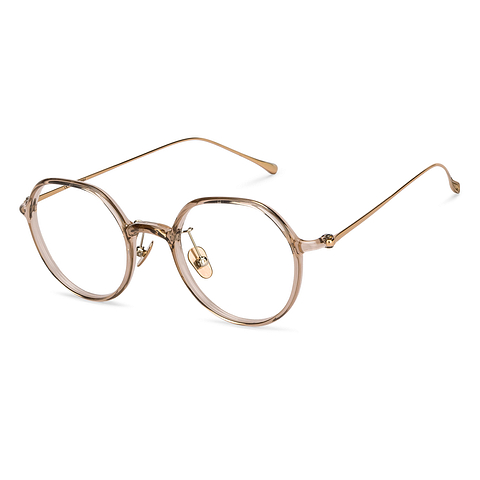 Lenskart Light Brown Full Rim Round right side