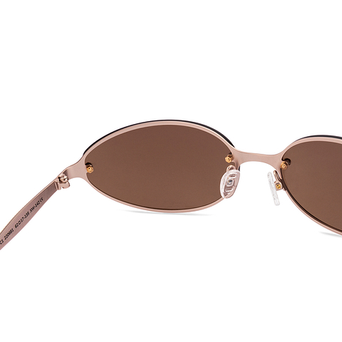 Lenskart Gold Rimless Round left side