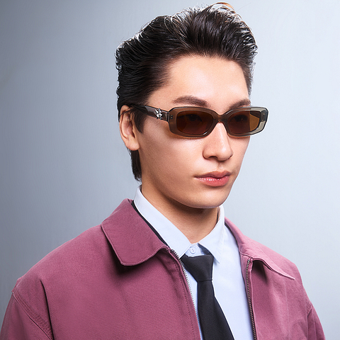 Lenskart Brown Full Rim Rectangle right side