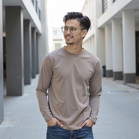 Lenskart Air Light Brown Full Rim Geometric right side