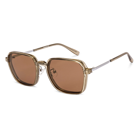 Lenskart Air Light Brown Full Rim Geometric right side