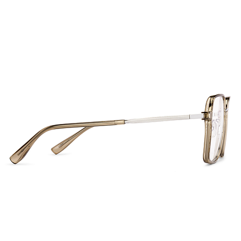 Lenskart Air Light Brown Full Rim Geometric left side