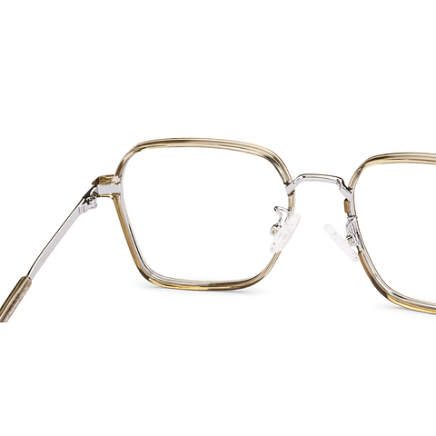 Lenskart Air Light Brown Full Rim Geometric left side