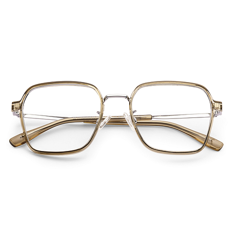 Lenskart Air Light Brown Full Rim Geometric right side