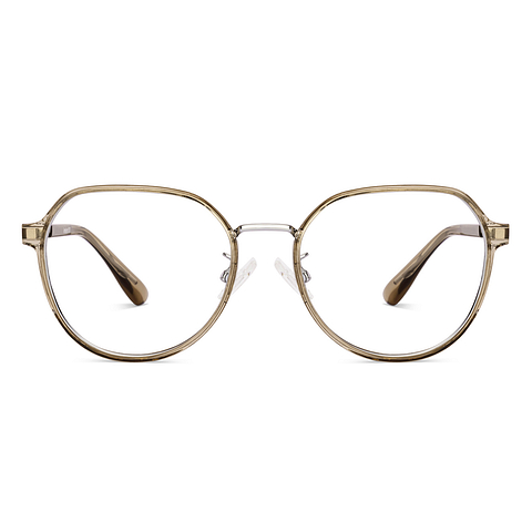 Lenskart Air Brown Transparent Full Rim Round right side