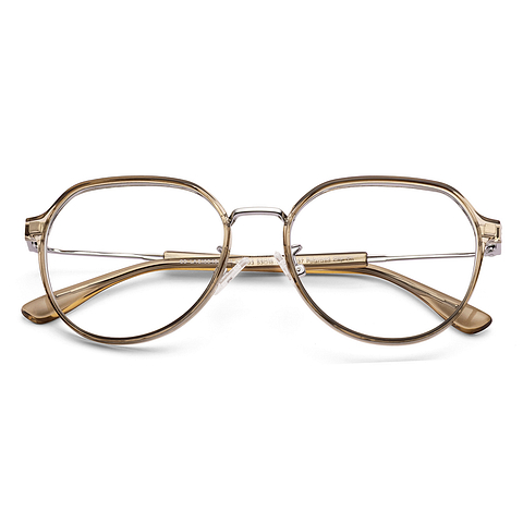 Lenskart Air Brown Transparent Full Rim Round right side