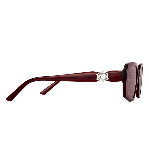 Lenskart STUDIO Red Transparent Full Rim Rectangle right side