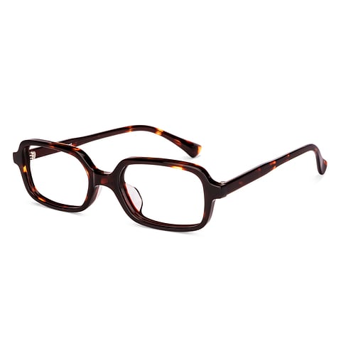 Lenskart Brown Tortoise Full Rim Rectangle left side