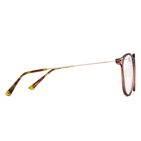 Lenskart Light Brown Full Rim Round left side