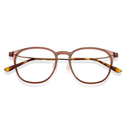 Lenskart Light Brown Full Rim Round left side