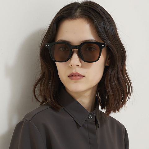Lenskart Air Tortoise Full Rim Square left side