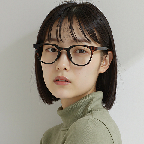 Lenskart Air Tortoise Full Rim Square right side