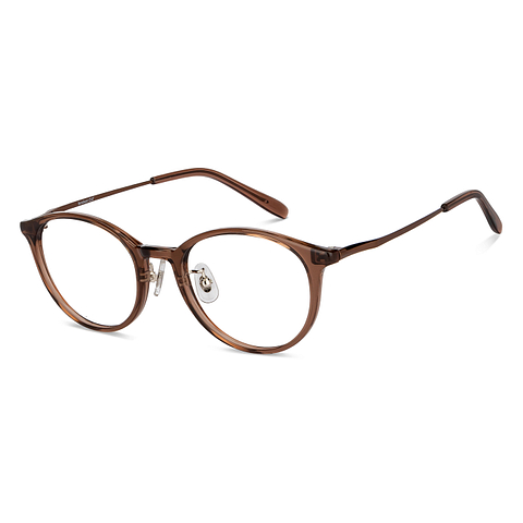 Lenskart Air Online Brown Transparent Full Rim Round right side