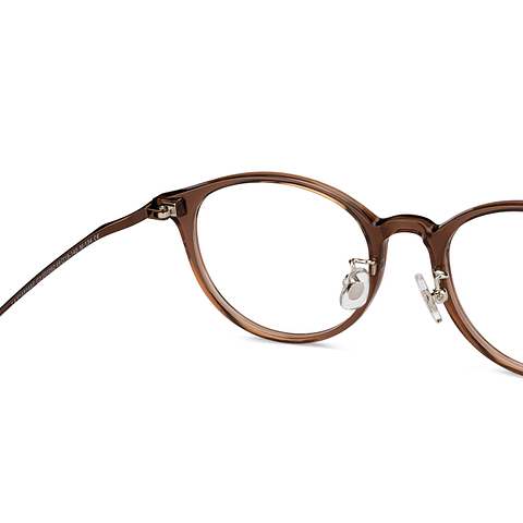 Lenskart Air Online Brown Transparent Full Rim Round right side