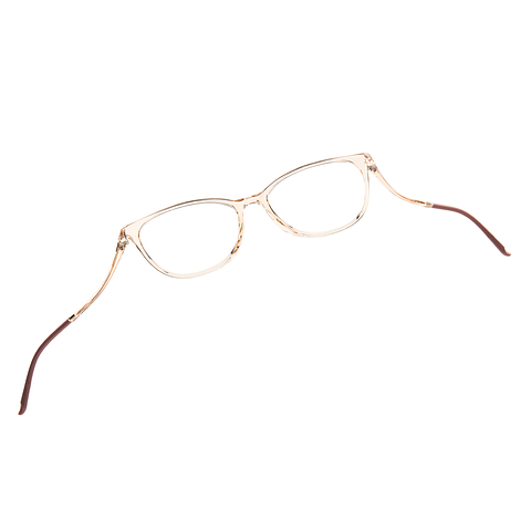 Lenskart Air Brown Transparent Full Rim Cat Eye left side Lenskart Air Brown Transparent Full Rim Cat Eye left side