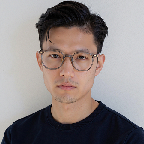 Lenskart Brown Transparent Full Rim Rectangle left side