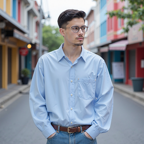 Lenskart Brown Transparent Full Rim Rectangle left side